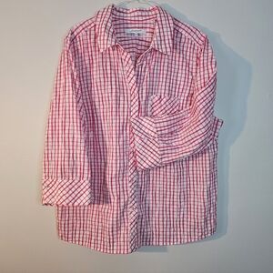 Foxcroft long sleeved 2X full button up blouse